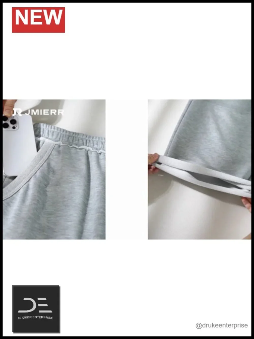 Men's Baggy Sweatpants Straight Leg Drawstring Soft Fabric Lounge Pants Deep